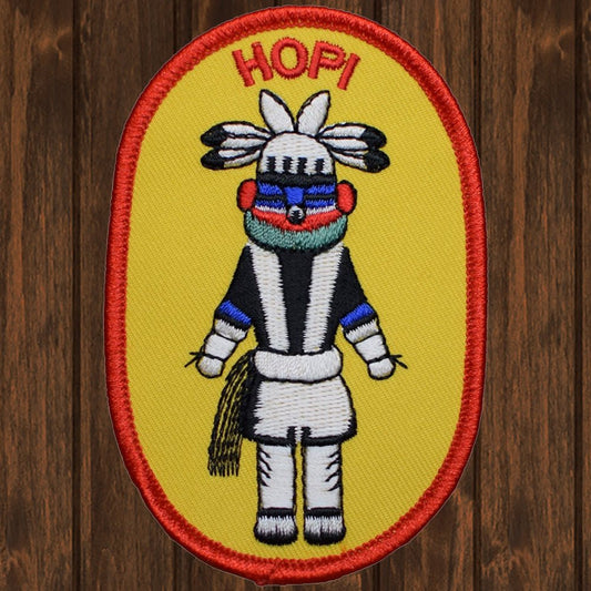 embroidered iron on sew on patch hopi
