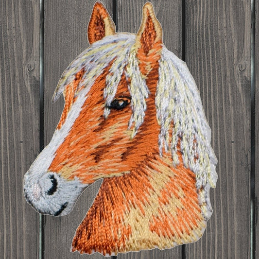 embroidered iron on sew on patch horse equine
