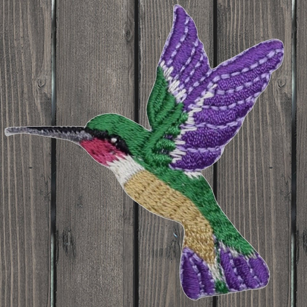 Hummingbird Embroidered Patch — Iron On | Paddy's Patches