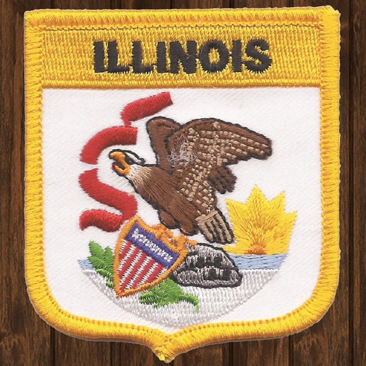 embroidered iron on sew on patch illinois