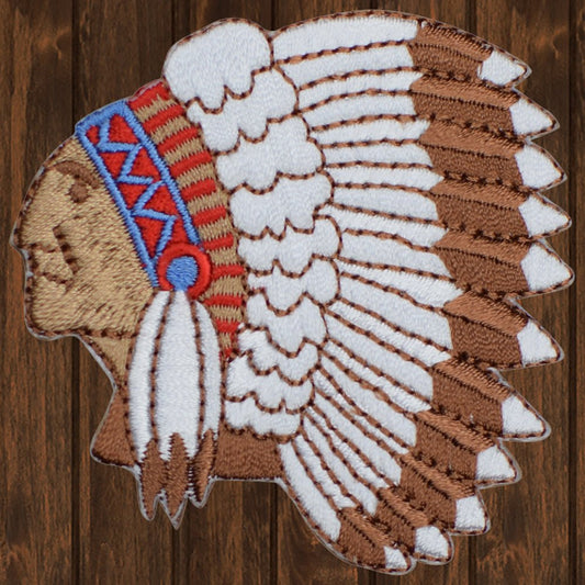 embroidered iron on sew on patch indian native