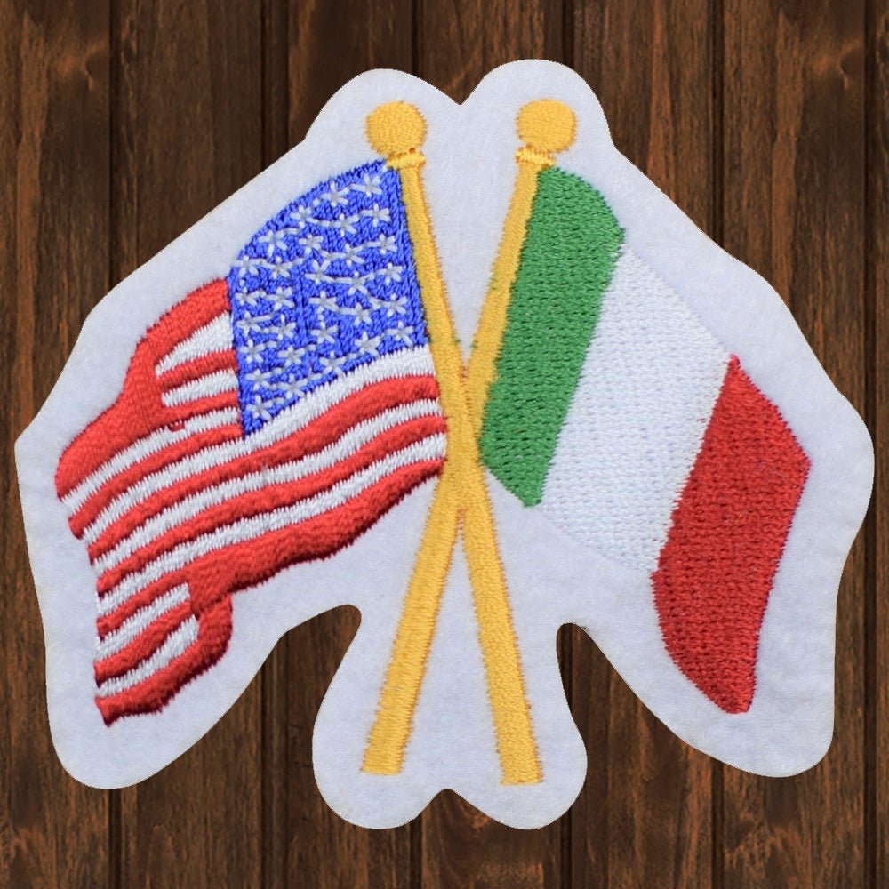 embroidered iron on sew on patch italy usa