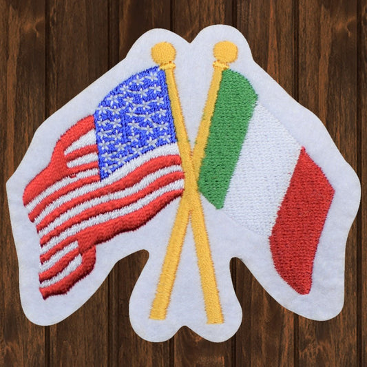 embroidered iron on sew on patch italy usa