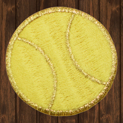 embroidered iron on sew on patch large tennis ball