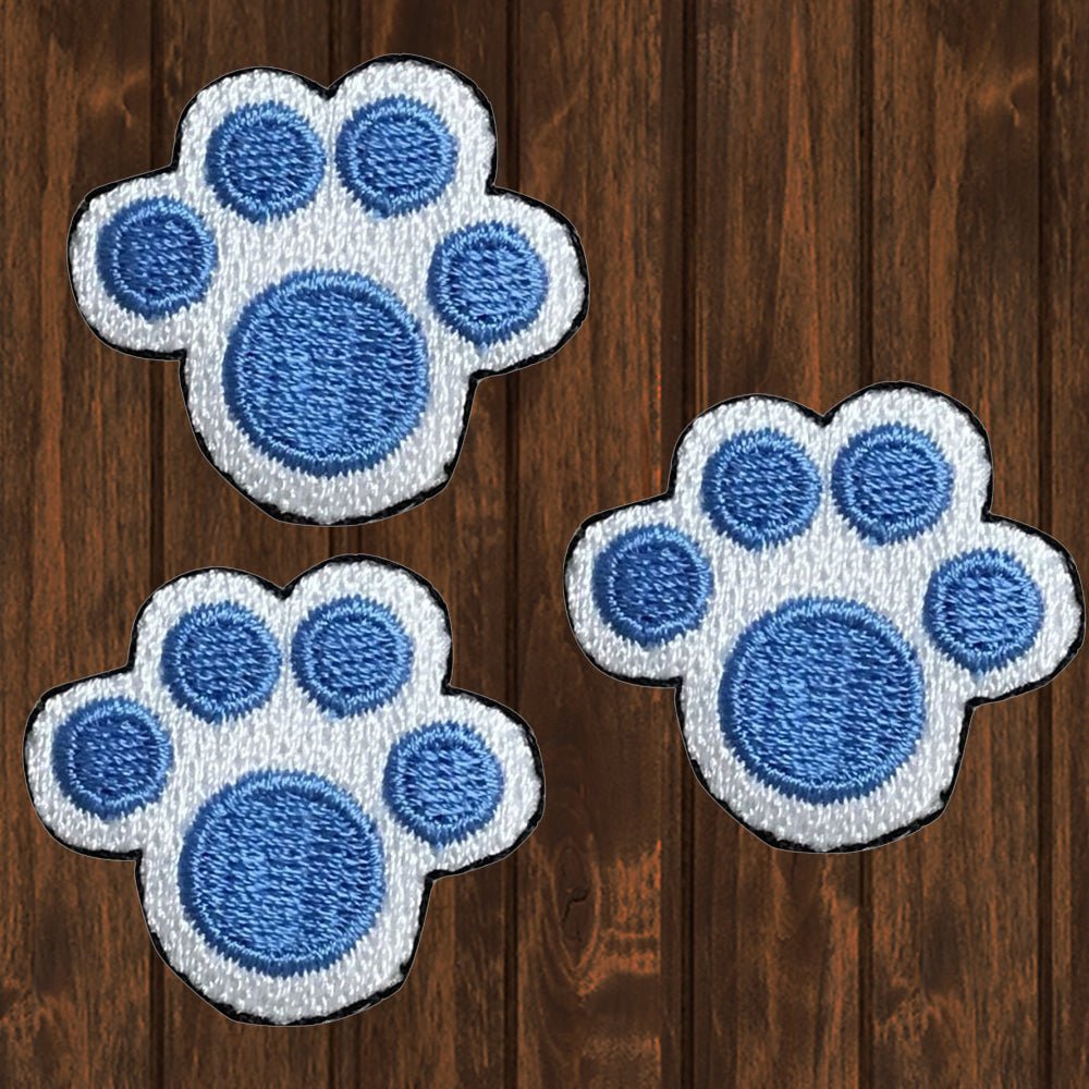 embroidered iron on sew on patch mini dog footprint