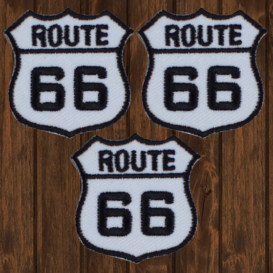 embroidered iron on sew on patch mini route 66
