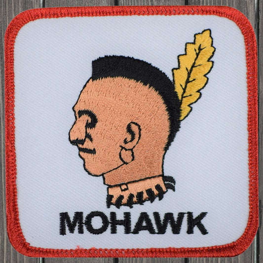 embroidered iron on sew on patch mohawk native american