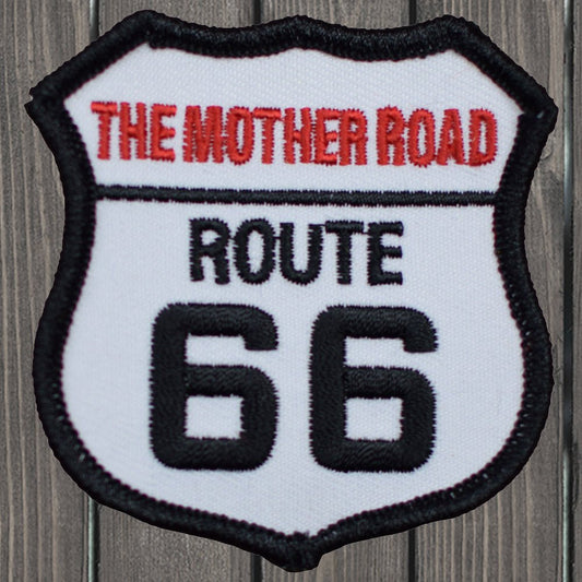 embroidered iron on sew on patch mother road 66