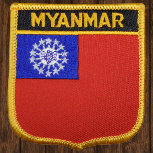 embroidered iron on sew on patch myanmar