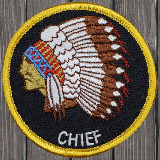 embroidered iron on sew on patch native american indian chief