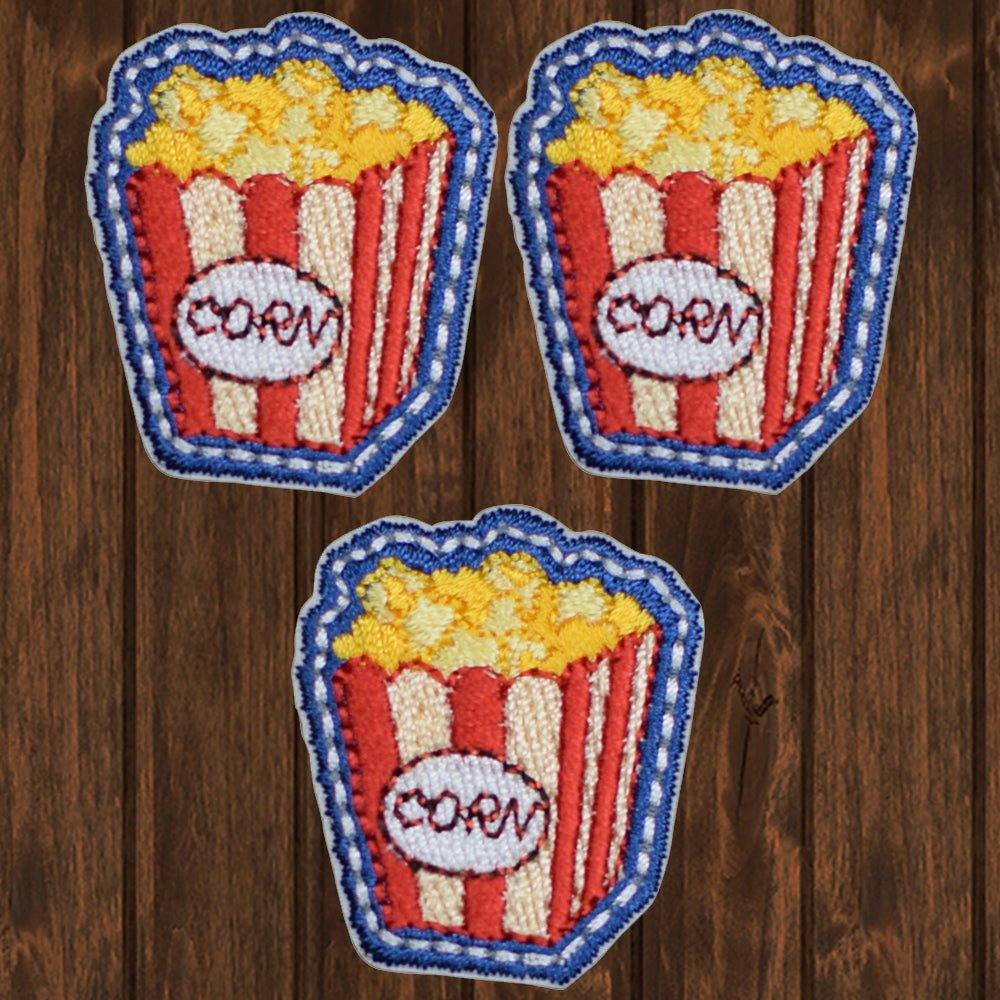 embroidered iron on sew on patch new popcorn