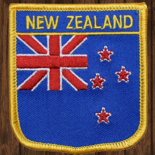embroidered iron on sew on patch new zealand shield