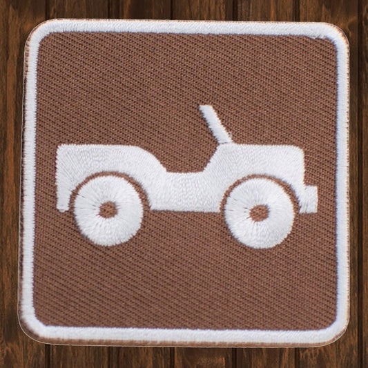 embroidered iron on sew on patch off roading