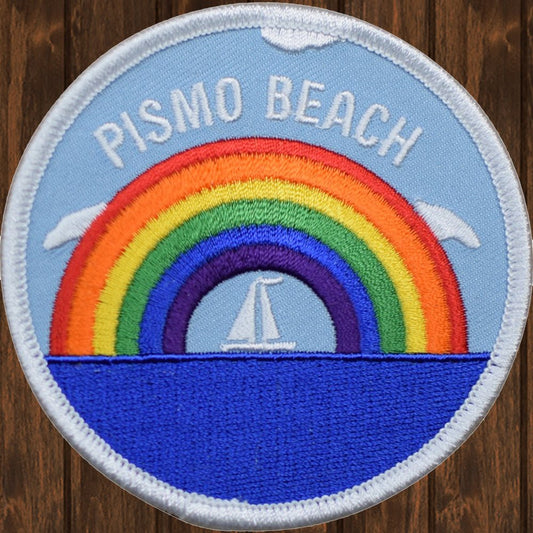 embroidered iron on sew on patch pismo 35