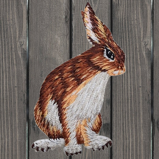 embroidered iron on sew on patch rabbit animal
