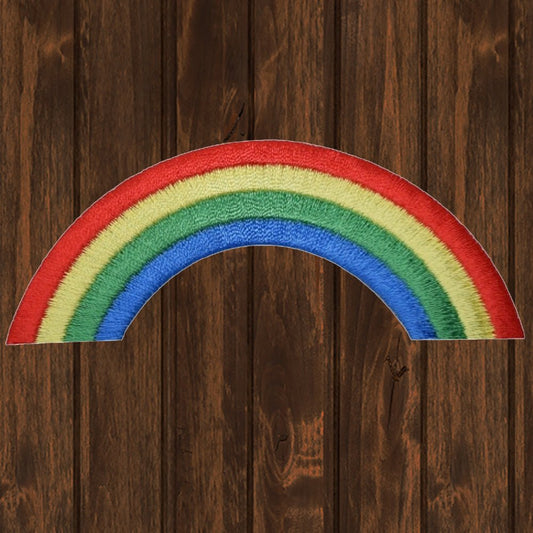 embroidered iron on sew on patch rainbow arch