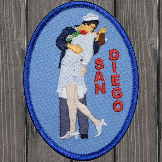 embroidered iron on sew on patch san diego sailor kiss