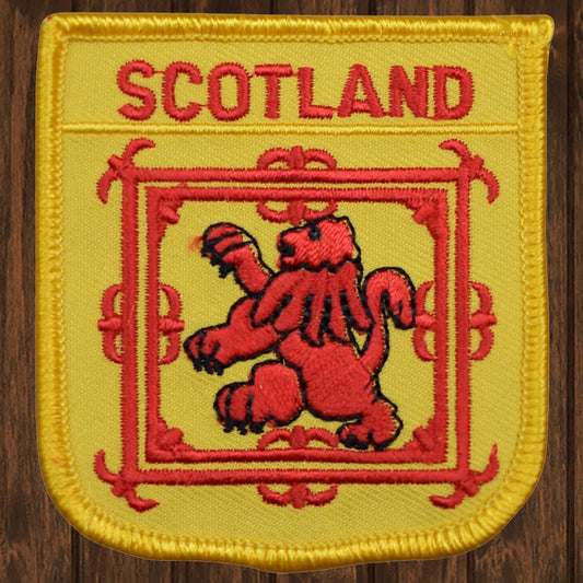 embroidered iron on sew on patch scotland 2