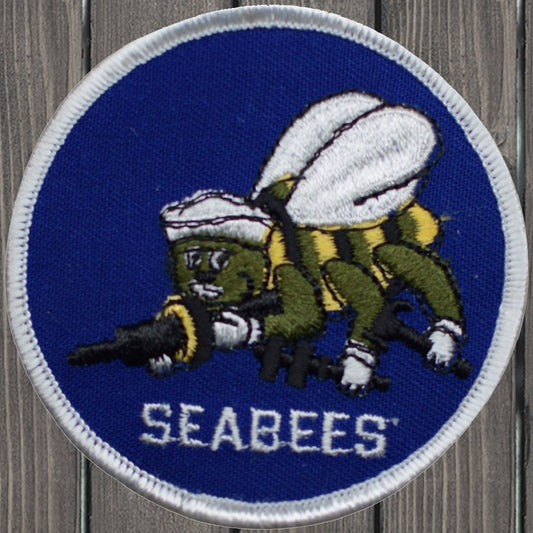 embroidered iron on sew on patch sea bees