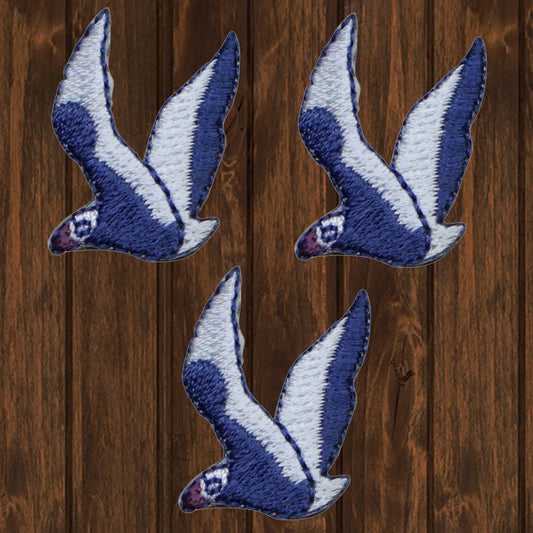 embroidered iron on sew on patch seagull