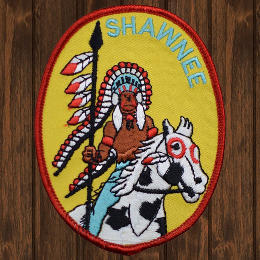 embroidered iron on sew on patch shawnee