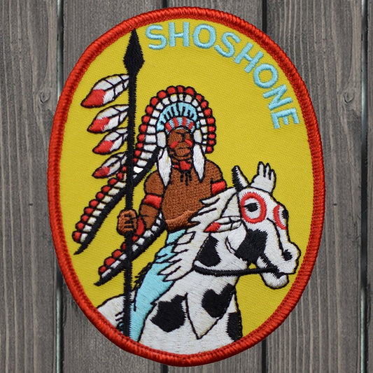 embroidered iron on sew on patch shoshone indian native american