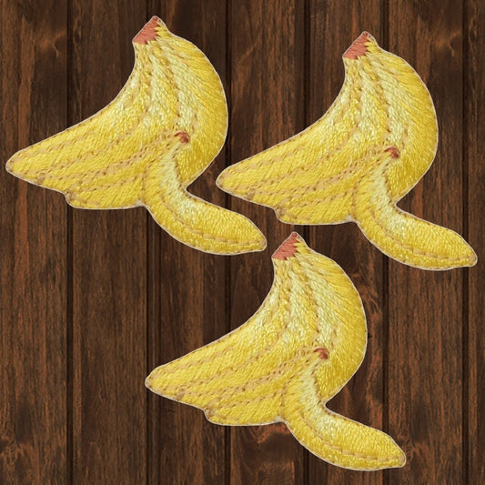 embroidered iron on sew on patch small banana bunch