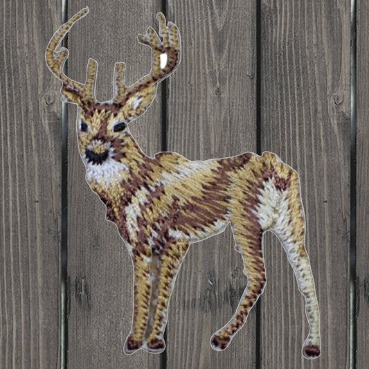 embroidered iron on sew on patch small deer
