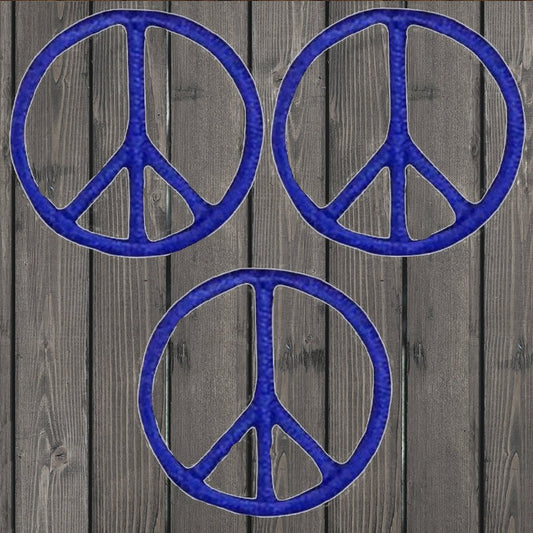 embroidered iron on sew on patch small royal peace sign