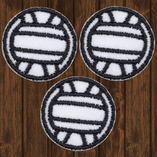 embroidered iron on sew on patch small volleyball