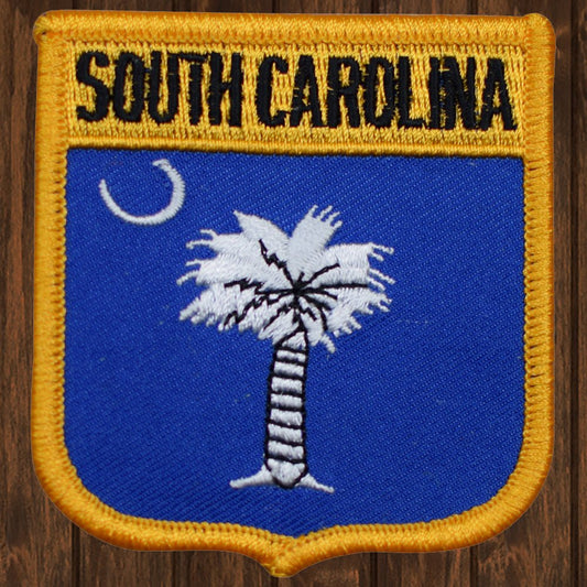 embroidered iron on sew on patch south carolina