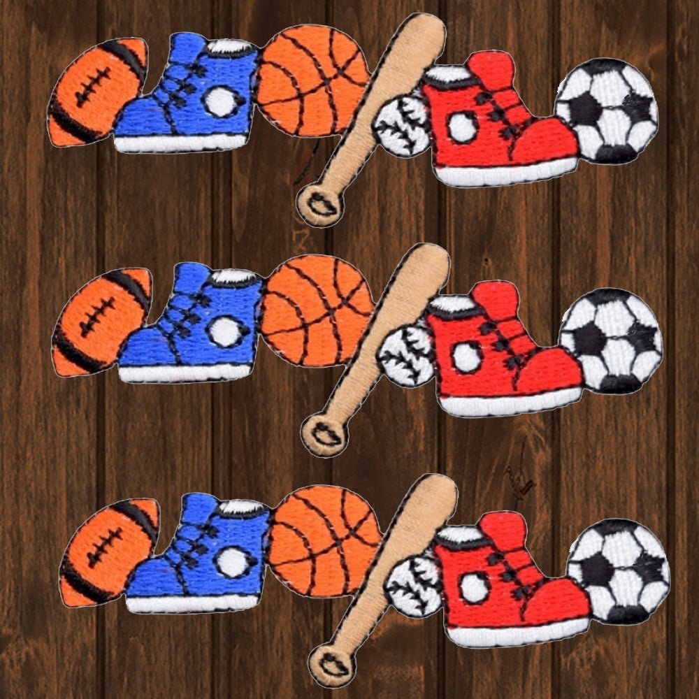embroidered iron on sew on patch sports strip 2