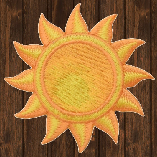 embroidered iron on sew on patch sun tropical