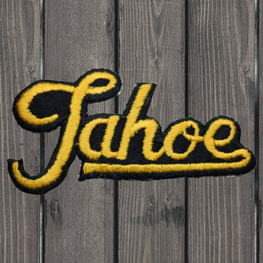 embroidered iron on sew on patch tahoe