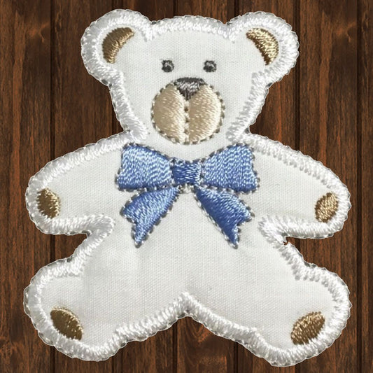 embroidered iron on sew on patch teddy bear boy