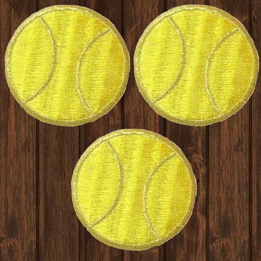 embroidered iron on sew on patch tennis ball