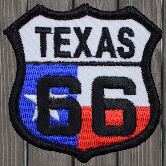 embroidered iron on sew on patch texas shield us flag