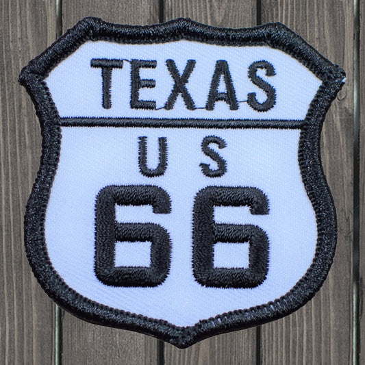embroidered iron on sew on patch texas us 66