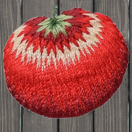 embroidered iron on sew on patch tomato