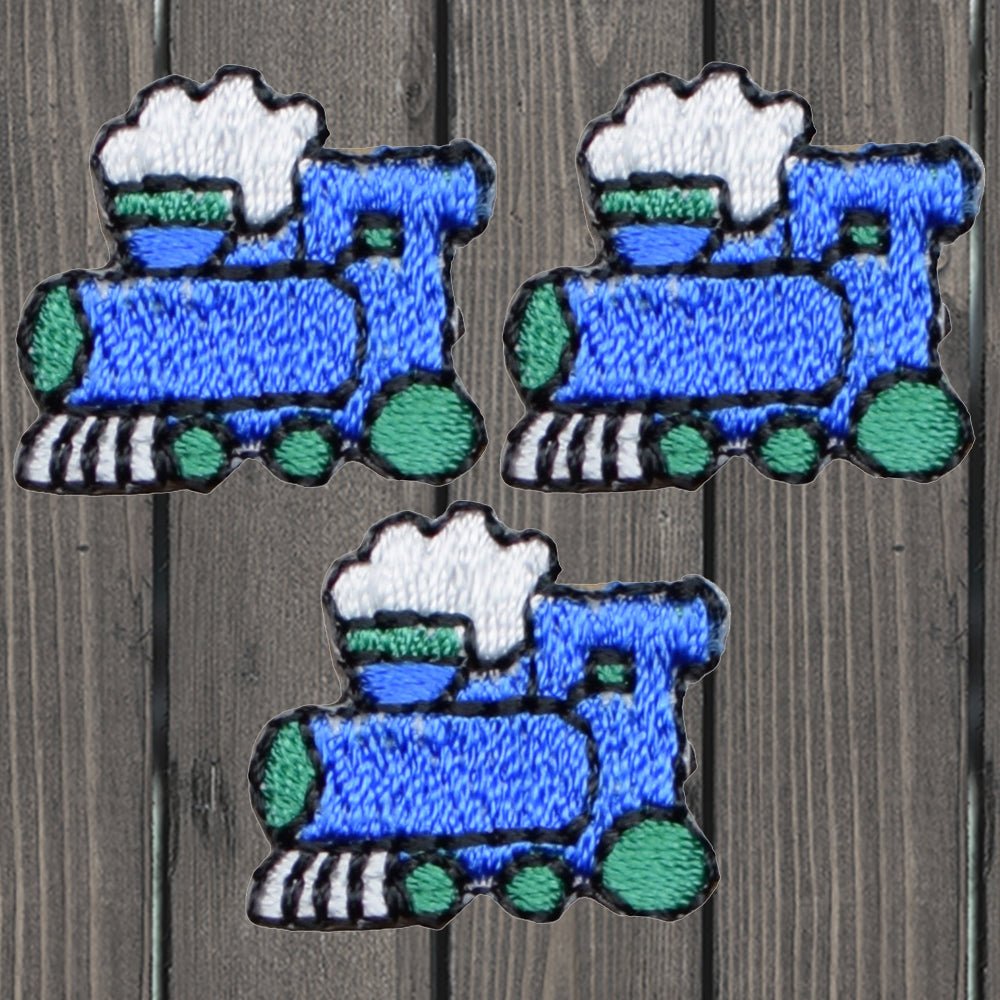 Mini Train Embroidered Patch — 3-Pack — Iron On | Paddy's Patches