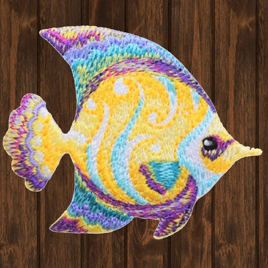 embroidered iron on sew on patch tropical fish