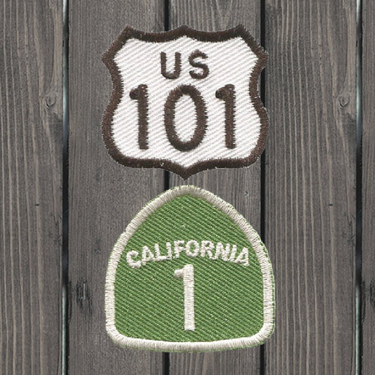 embroidered iron on sew on patch us 101 california 1