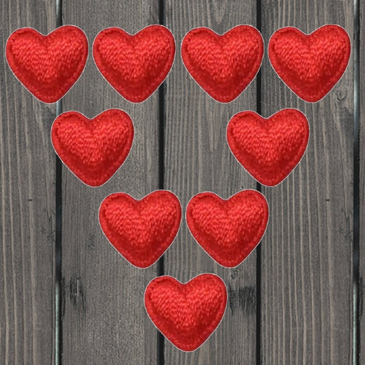 embroidered iron on sew on patch valentine small red heart