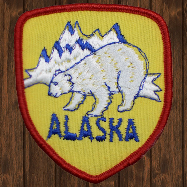 Vintage Alaska State Embroidered Patch — Sew On | Paddy's Patches
