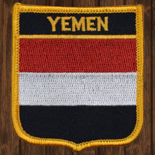 embroidered iron on sew on patch yemen