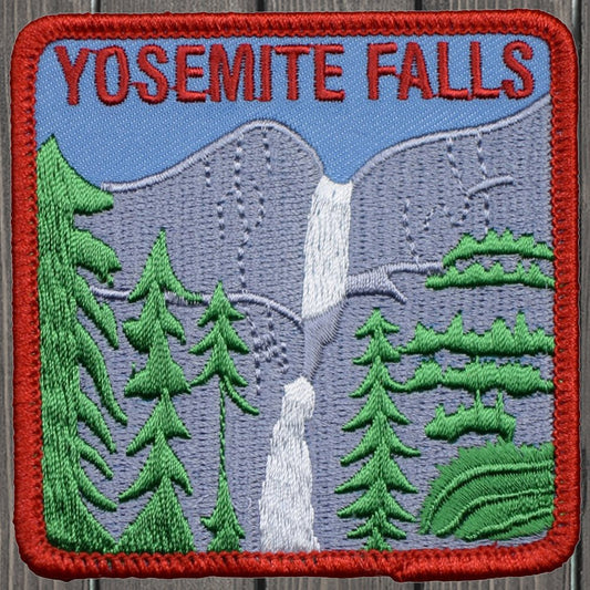 embroidered iron on sew on patch yosemite falls