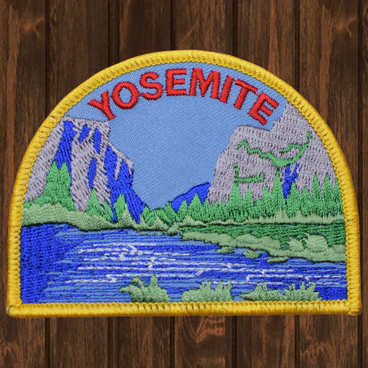 embroidered iron on sew on patch yosemite shield