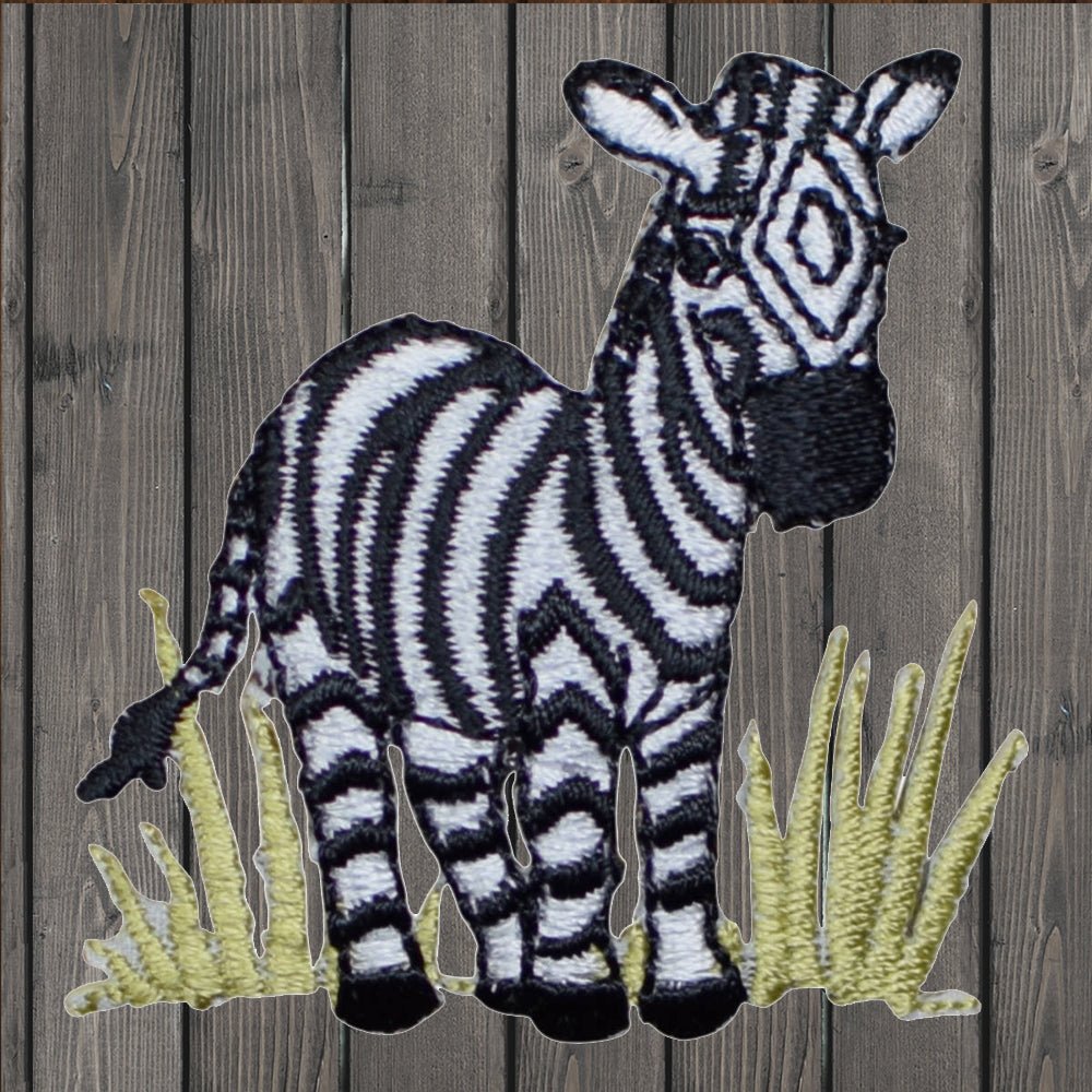 Zebra Animal Embroidered Applique Patch 